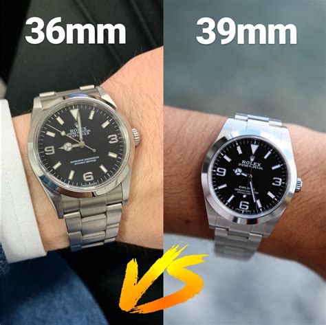 meglio rolex explorer 39 oppure daite just da 36|explorer i 36 vs datejust.